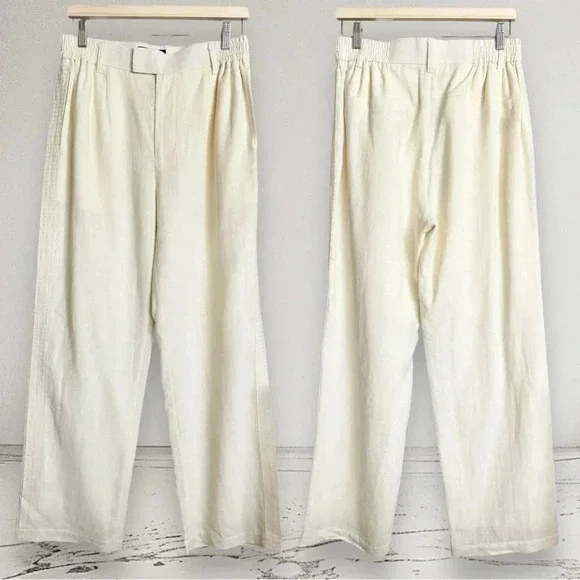 REPRESENT X DUKE + DEXTER RESORT PANT in Ecru Size M
